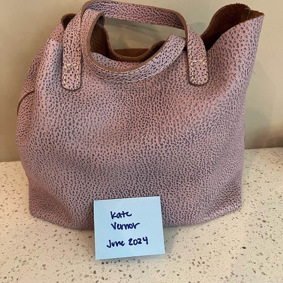 Portland Leather Goods Bundle: Lilac Medium Cross Body and Rancher Wallet - Picture 3 of 7